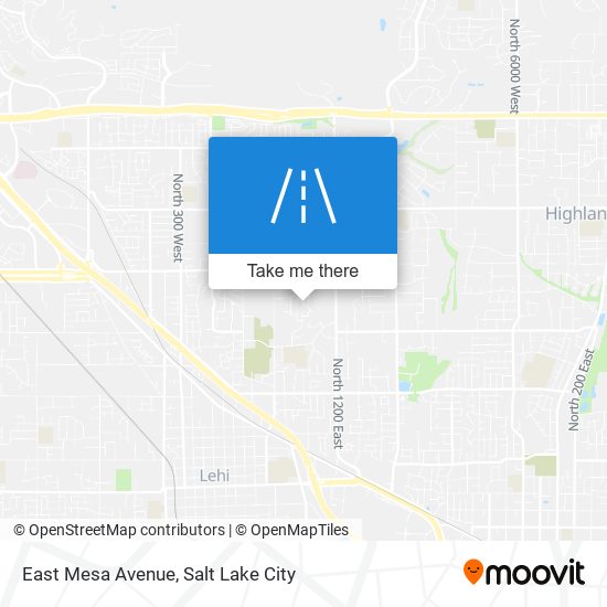 Mapa de East Mesa Avenue