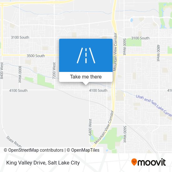 King Valley Drive map