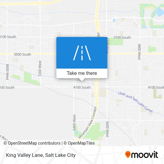 King Valley Lane map