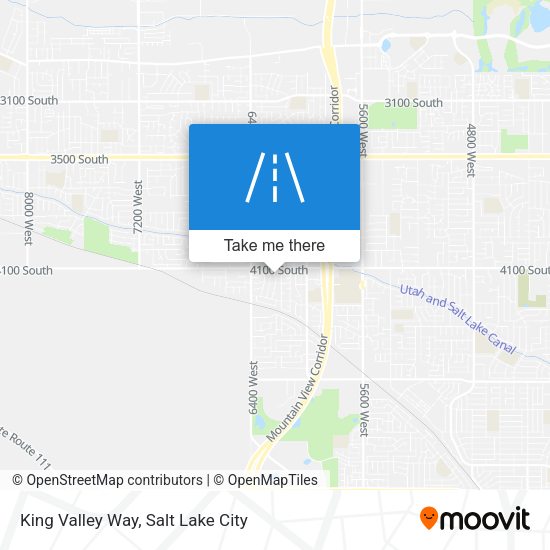 King Valley Way map