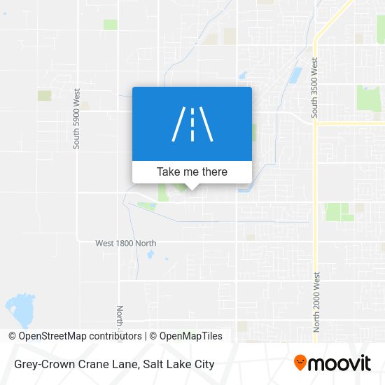 Grey-Crown Crane Lane map