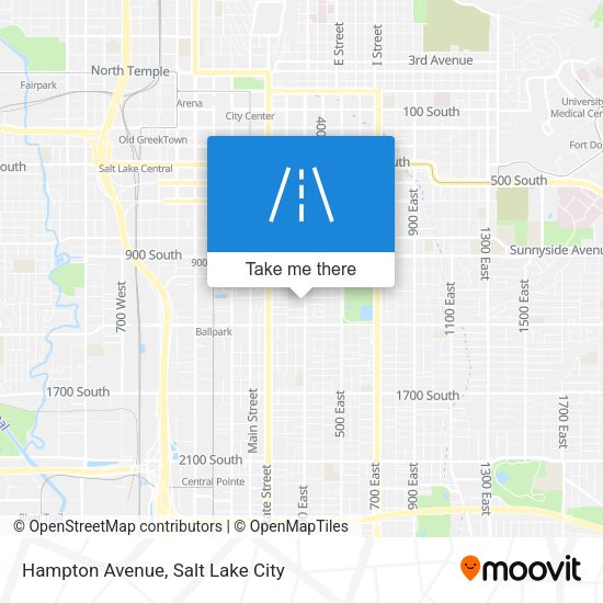 Hampton Avenue map