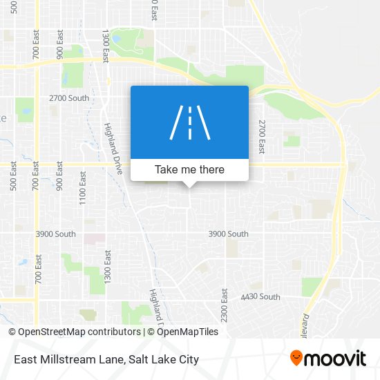 East Millstream Lane map