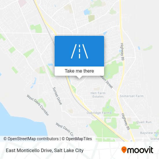 East Monticello Drive map