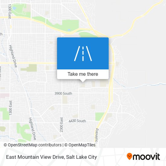 Mapa de East Mountain View Drive