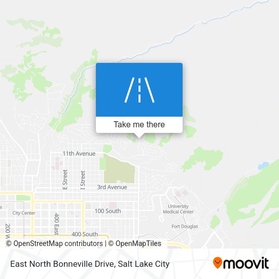 Mapa de East North Bonneville Drive