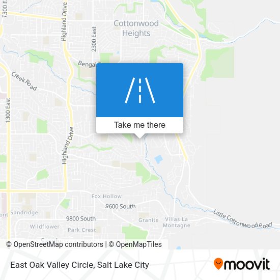 East Oak Valley Circle map