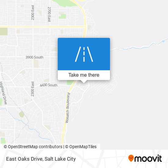 East Oaks Drive map