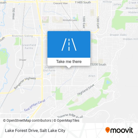 Lake Forest Drive map