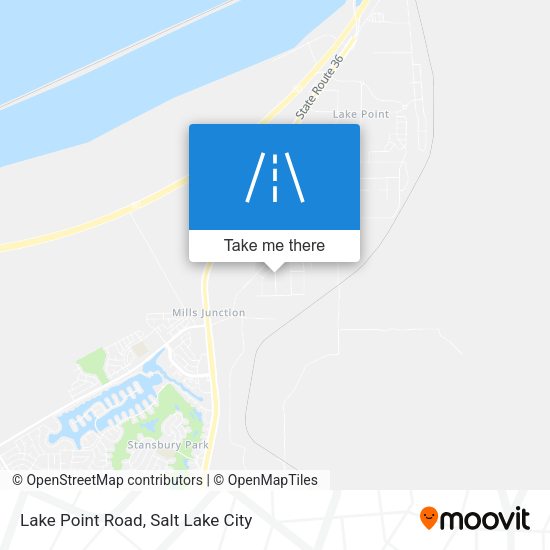 Lake Point Road map