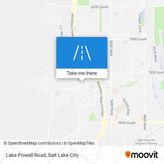 Lake Powell Road map