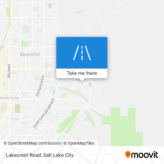 Lakecrest Road map