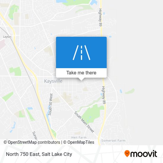 Mapa de North 750 East
