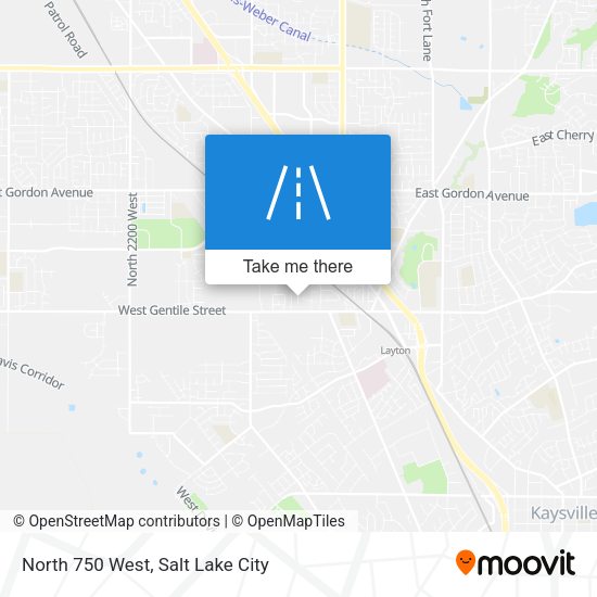 North 750 West map