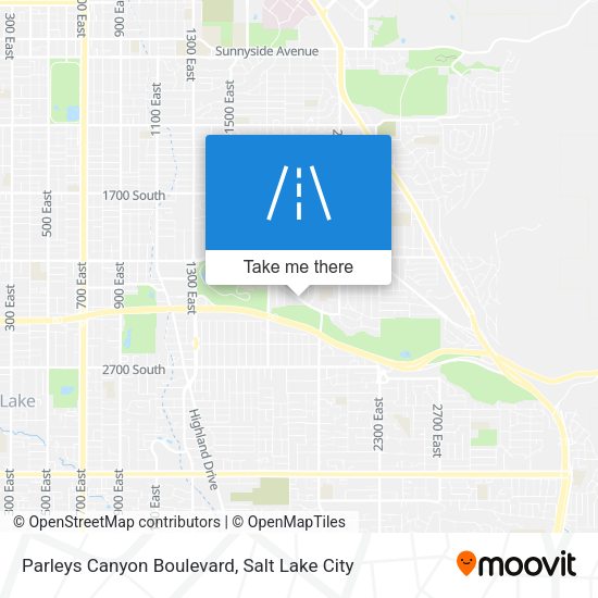Mapa de Parleys Canyon Boulevard