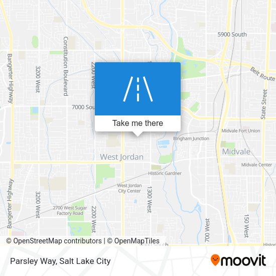 Parsley Way map