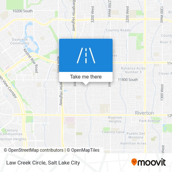 Law Creek Circle map