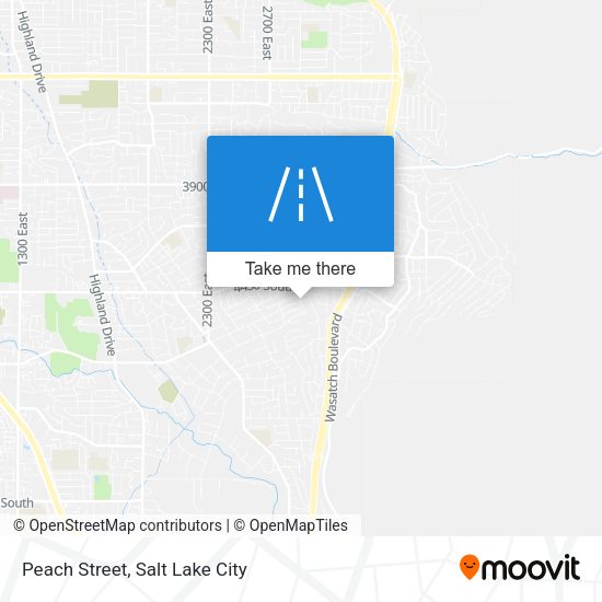 Mapa de Peach Street
