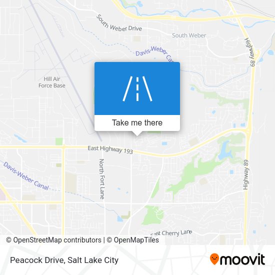 Peacock Drive map
