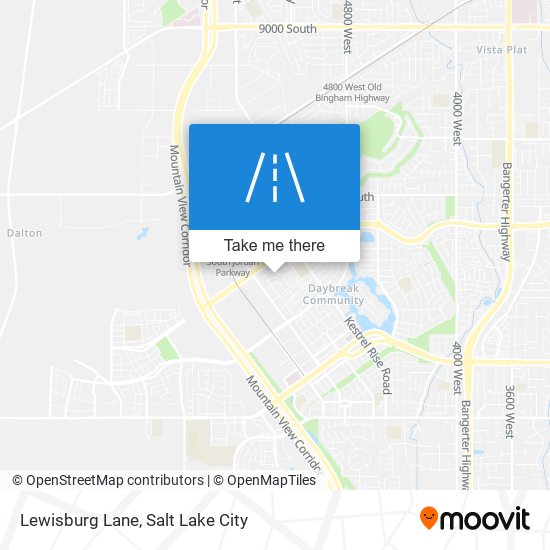 Lewisburg Lane map