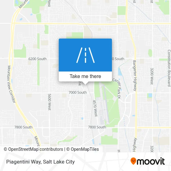 Piagentini Way map