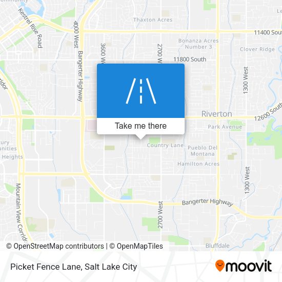 Picket Fence Lane map
