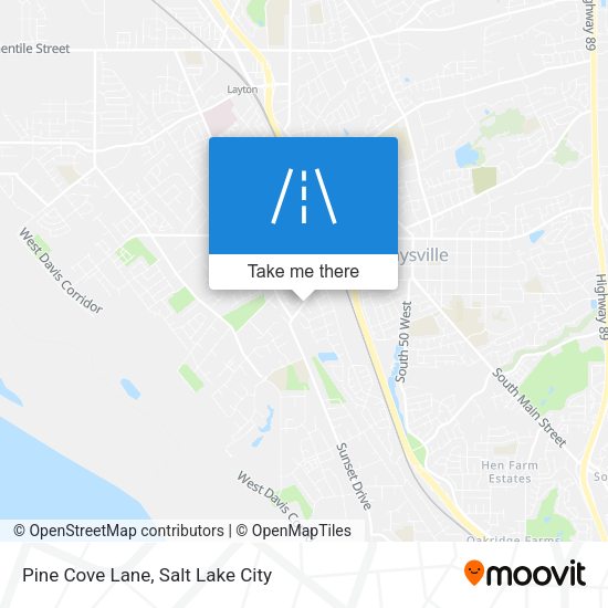 Pine Cove Lane map