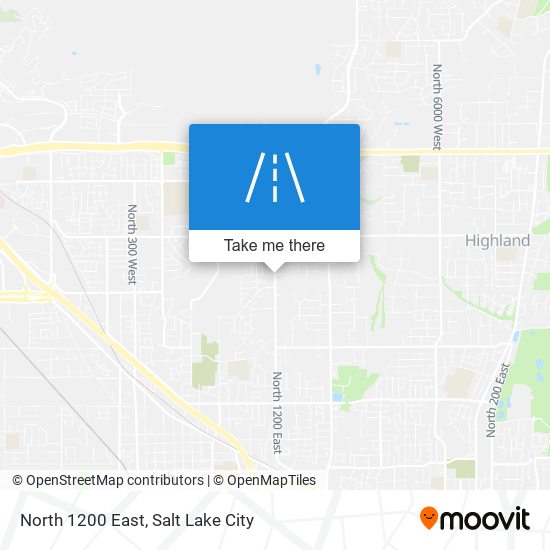 North 1200 East map