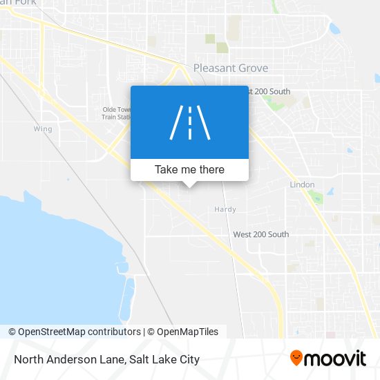 North Anderson Lane map