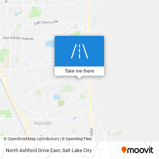 North Ashford Drive East map