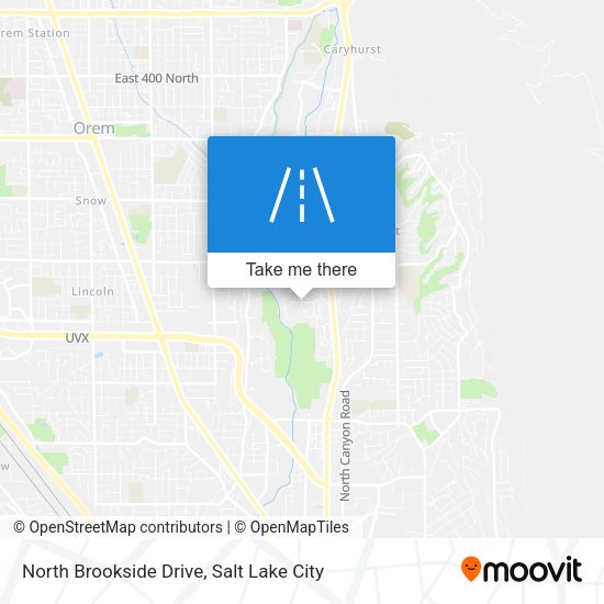 North Brookside Drive map