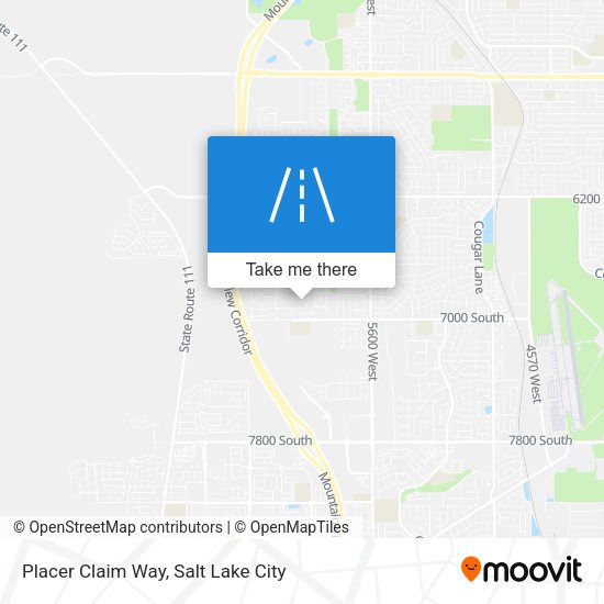 Placer Claim Way map