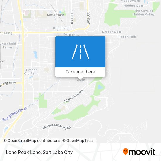 Mapa de Lone Peak Lane