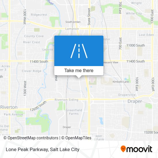 Lone Peak Parkway map
