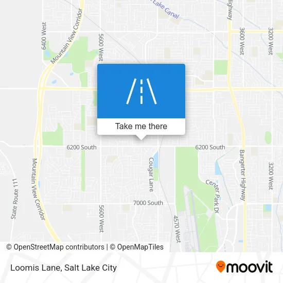 Loomis Lane map