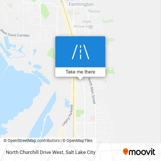 Mapa de North Churchill Drive West