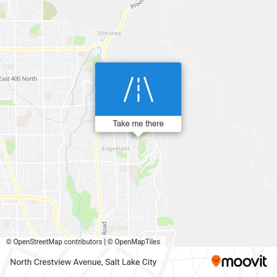 North Crestview Avenue map