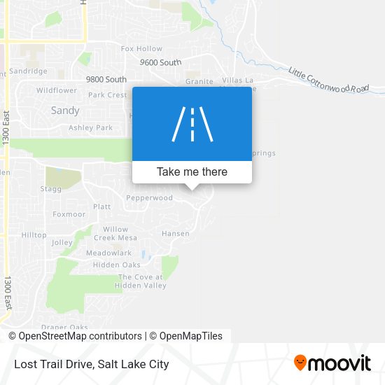 Mapa de Lost Trail Drive