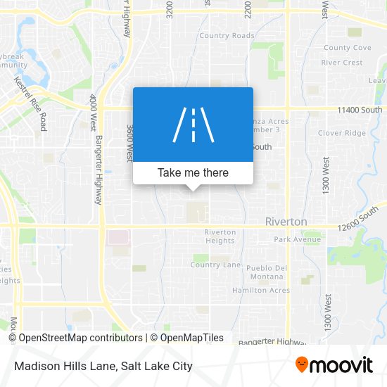 Madison Hills Lane map