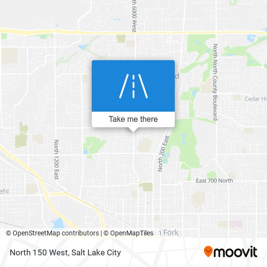 North 150 West map