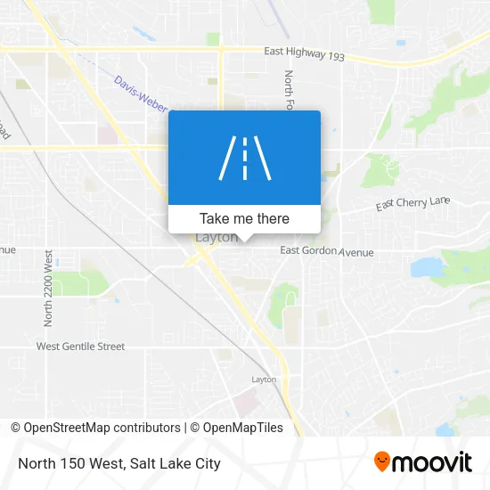 Mapa de North 150 West