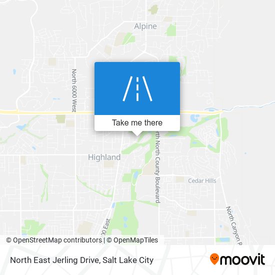 North East Jerling Drive map