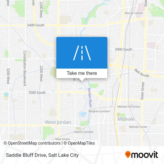 Saddle Bluff Drive map