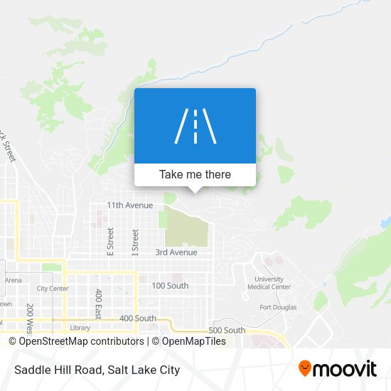 Saddle Hill Road map