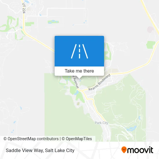 Saddle View Way map