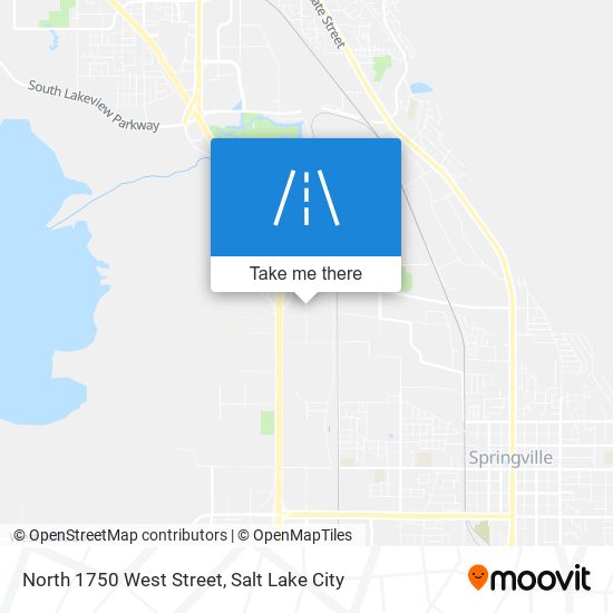 North 1750 West Street map
