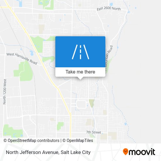 North Jefferson Avenue map