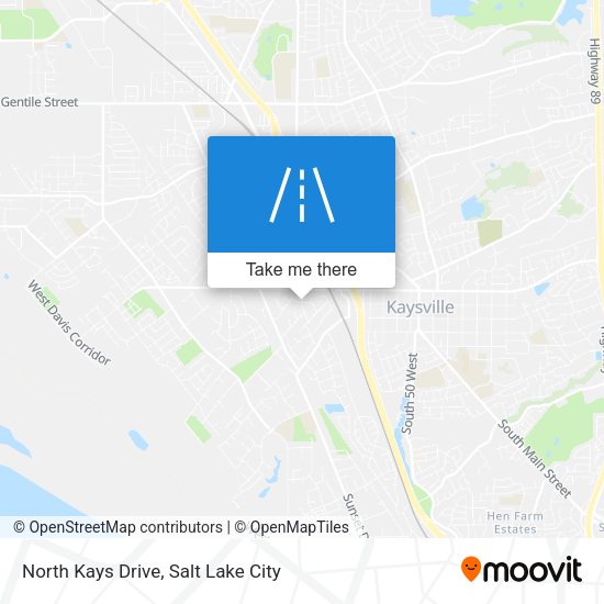 North Kays Drive map