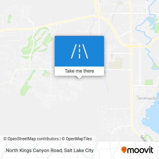 North Kings Canyon Road map