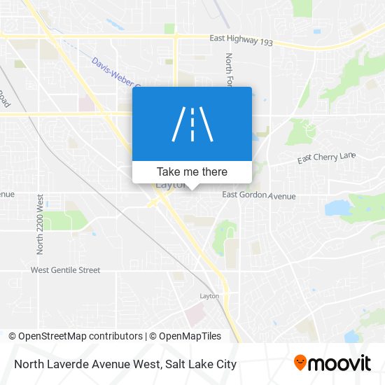 North Laverde Avenue West map